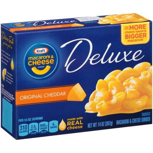 Kraft Deluxe Original Cheddar Macaroni & Cheese Dinner