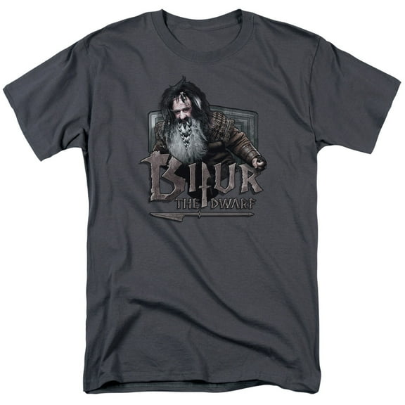 The Hobbit Bifur S/S Adult 18/1 T-Shirt Charcoal