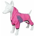 thumbnail image 6 of Pet Life ® Active 'Pawsterity' Mediumweight 4-Way-Stretch Yoga Fitness Dog Tracksuit Hoodie, 6 of 8