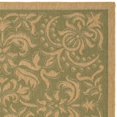 thumbnail image 3 of SAFAVIEH Courtyard Annie Floral Area Indoor/Outdoor Runner Rug, 2'3" x 6'7", Green/Natural, 3 of 5