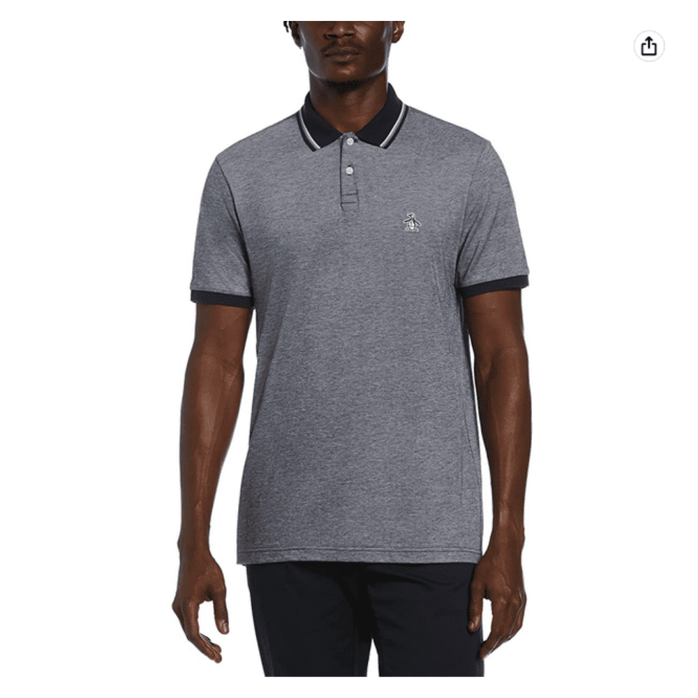 Original Penguin Geo Print Short Sleeve Golf Polo Shirt