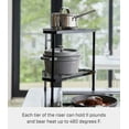 thumbnail image 6 of Yamazaki Home Corner Riser - Two Styles, Black, Steel, Two-Tier, Supports 22 pounds, 6 of 7