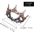 thumbnail image 3 of Wedding Crown and Bridal Princess Queen Crown Baroque Rhinestone Tiaras Hair Accessories, 3 of 4