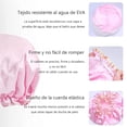 thumbnail image 2 of 4 Piezas Gorro de Seda para Dormir, Gorros de Baño, Cuidado del Cabello, Doble Capa Protector para Ducha, Dormir y Belleza, Gorro de Satín para Dormir, 2 of 4