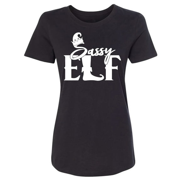 Sassy Elf Womens crewneck tee