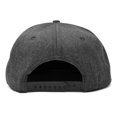thumbnail image 4 of DALIX Retro Brooklyn Hat Flat Bill Snapback Embroidered Baseball Cap in Dark Gray, 4 of 6