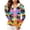 #062-Orange, variant on Warop Womans Zip Up Hoodie, Long Sleeve Tropical Print Thumbhole Sun Protection Jacket, Beach Swim Cover Up Summer