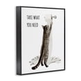 thumbnail image 2 of Take What You Need Toilet Paper Cat Black Framed Giclee Art, 16 x 20, 2 of 7