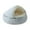 A, variant on Self-Warming Hooded Cat Bed Plush Cozy Pod, Calming Round Pet Bed for Indoor Cats and Small Dogs, Washable Semi-Enclosed Warm Cat Bed, 20 Inch Pet Bed