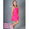 thumbnail image 6 of Oudiya Girls Summer Dress with Shorts Spaghetti Straps Romper Dresses with Pockets for Kids 5-15 Y, 6 of 8