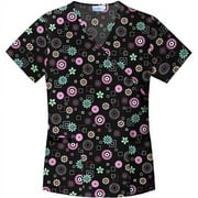 Candy Geo Mock Wrap Top