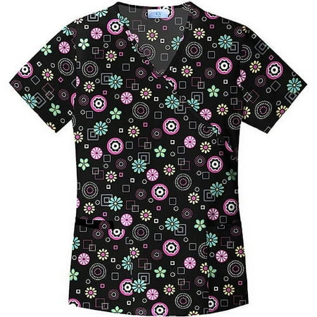 Candy Geo Mock Wrap Top