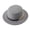 Grey, variant on Women Men Hats Ribbon Wide Brim Flat Top Jazz Autumn Winter Wedding Party Daily Street Cap