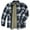 Blue Plaid, variant on Victory Outfitters Men's Sherpa-Lined Fleece Shirt Jacket - GREY - M