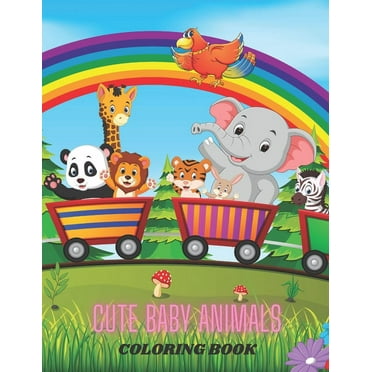 Cute Baby Animals - Coloring Book (Paperback)