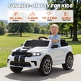 thumbnail image 2 of Dodge Kids Electric Ride-On Car, 12V Licensed Dodge Durango Electric Ride-On Toy with Parent Remote Control, Electric Car for Boys Ages 3–6, Features Music/LED Lights/Seat Belt, White, 2 of 12