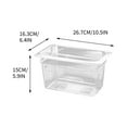 thumbnail image 5 of Acrylic Cold Dish Tray Multipurpose Catering Basin Food Preservation Box with Lids for Fast Food Restaurants Buffet Serving Display, UKHBMC | White, 5 of 7
