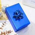 thumbnail image 5 of Blue Metallic Wrapping Paper Mini Rolls - Solid Matte Gift Paper - 17 Inches X 33 Feet Great for Graduation, Weddings, Birthdays, Mother's Day, Father's Day, 5 of 7