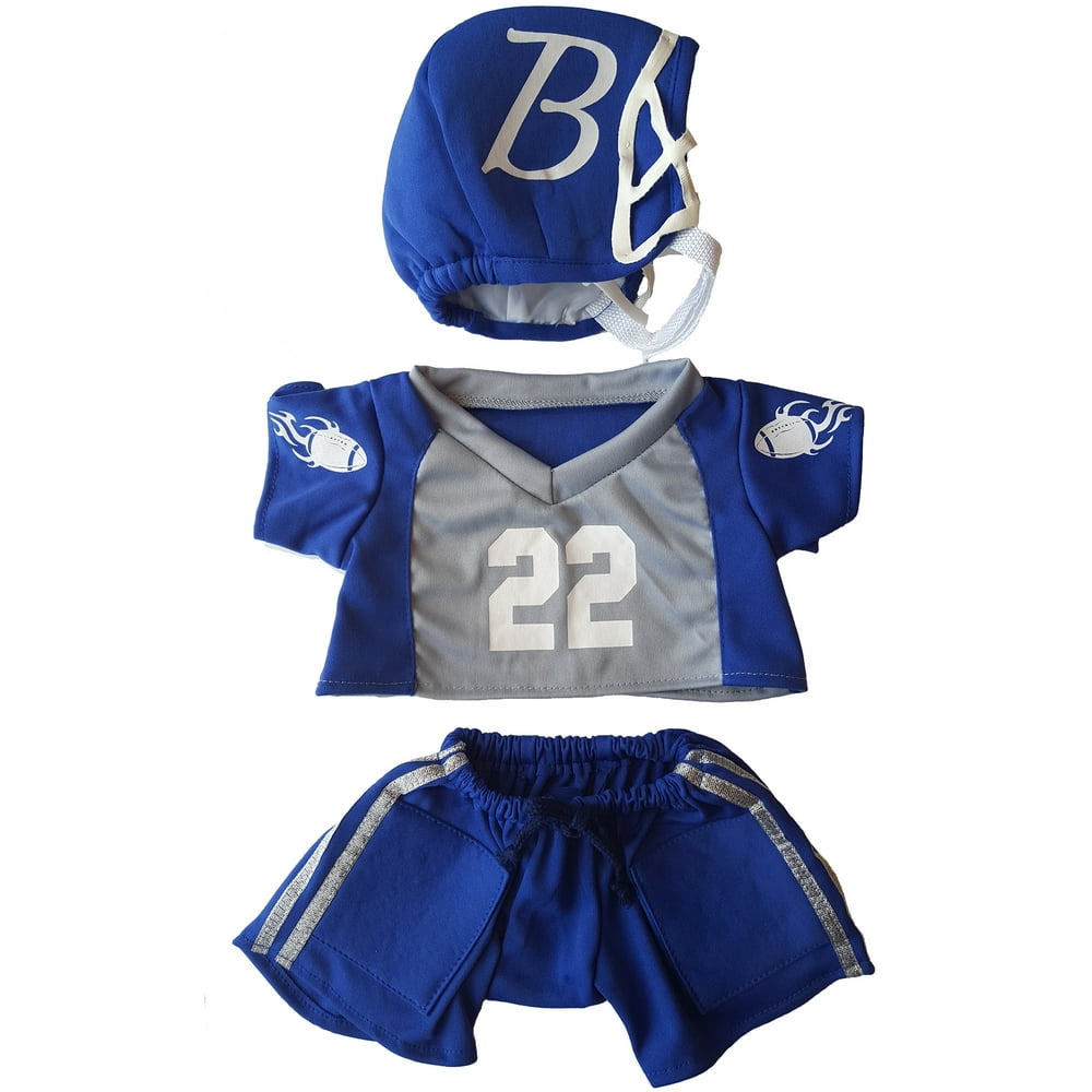 football uniform outfit teddy bear clothes fit 14" 18" buildabear