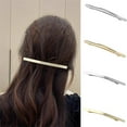 thumbnail image 6 of Geometric Personality Side Clip Spring Clip Horizontal Clip Hair Wear Irregular Women Hair Accessories Korean Style Hair Wear Simple Hair Clip SILVER B, 6 of 8