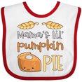 thumbnail image 3 of Inktastic Mama's Lil' Pumpkin Pie Cute Baby Thanksgiving Design Boys or Girls Baby Bib, 3 of 4