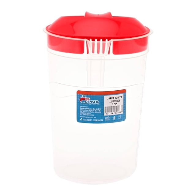 Jarra Denser Plástico con Tapa Color 1.5 L