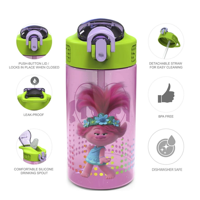  callie Personalized Kids Water Bottle 16 oz, Customized Name  Insulated Sport Water Bottle with Straw for Boys Girls, Clear Green Blue  Red Purple : Home & Kitchen