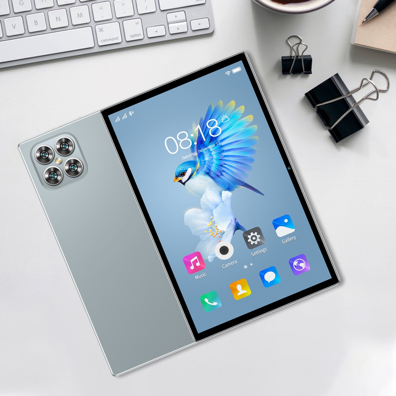 Tablets on Sale Clearance, New 2+16G All Netcom 10.1inch Android Tablet Computer 10 Core IPS HD Ultra-thin Screen WiFi Bluetooth Voice Call Game Office Learn Tablet SIM Communication,Gray