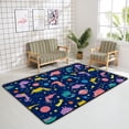 thumbnail image 4 of Crawling Indoor Carpet Play Mat Colorful Dinosaurs Doodles for Living Room Bedroom Educational Nursery Floor Mat Area Rugs 60x39in Carpet Runner, 4 of 6