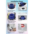 thumbnail image 4 of Kit de reparación de bridas de inodoro One-N-Done, universal, sin cera, 4 of 8