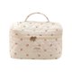 thumbnail image 1 of Neceser de gran capacidad con compartimento floral pequeño y acolchado, con bonitas flores, 1 of 4