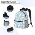 thumbnail image 3 of Disketp Daisies Flowers Mochila Ligera Clásica con Múltiples Bolsillos, Mochila Casual para Hombre y Mujer, Ideal para Escuela, Trabajo y Viajes, 3 of 6