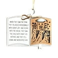 thumbnail image 1 of Adornos navideños, regalos navideños, citas bíblicas de madera, adornos navideños de nacimiento, colgantes para decoración navideña del hogar, colgante del nacimiento de Jesús, 1 of 6