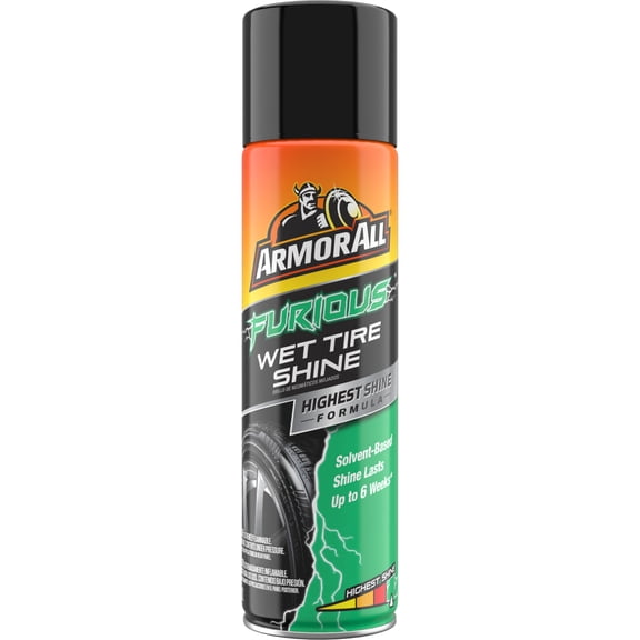 Armor All Furious Wet Tire Shine, Protective Tire Shine Spray, 15 oz