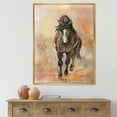 thumbnail image 2 of Abstract Portrait Of Beautiful Chestnut Horse II 12 in x 20 in Framed Painting Canvas Art Print, by Designart, 2 of 5