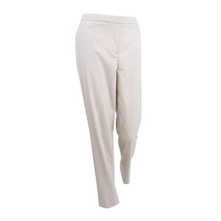 Tommy Hilfiger Women's Straight-Leg Trousers (4, Tan)