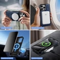thumbnail image 4 of Funda tipo cartera SkyEagle Magsafe 2 en 1 para iPhone 16 Pro Max Azul, 4 of 7