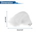 thumbnail image 4 of Accesorios para Casco de Motocicleta Decoración Orejas de Gato Triangulares para Cascos de Motocicleta Bicicleta Esquí Pegatina de Piel Blanca 2 Juegos, 4 of 6