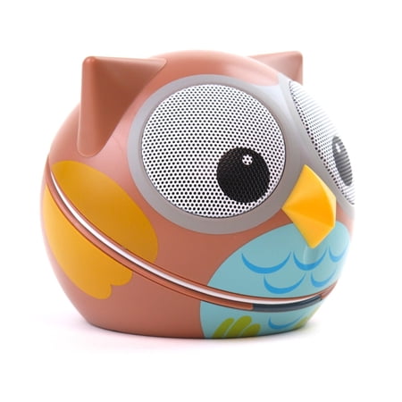 Zoo Tunes MCS07BT Compact Portable Bluetooth Stereo Speaker Owl