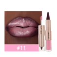 thumbnail image 2 of Dual Ended Lipstick Lip Liner Lip Gloss Combo, Matte Outline Crayon with Shiny Liquid Finish, 2 in 1 Makeup Pencil for Full Definition, Twist Up for Precise Application, 2 of 6