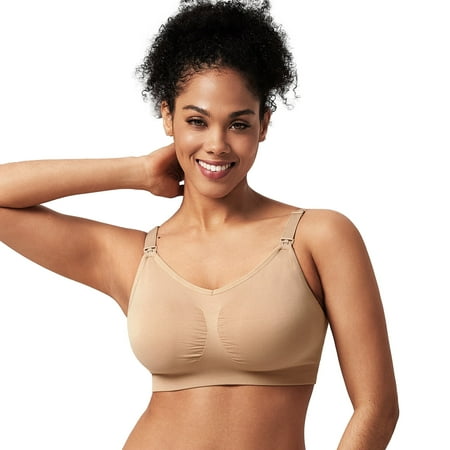 HSIA 2 Pack Nursings Bra for Lightly Padded Breastfeeding Bra with Extra Extenders and Straps,XL