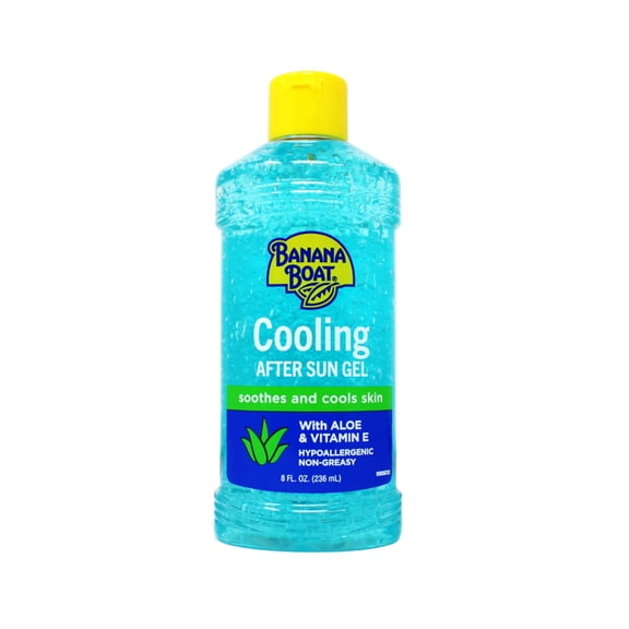 Banana Boat Cooling After Sun Gel With Aloe Vera And Vitamin E, 8Oz