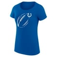 thumbnail image 2 of Women's G-III 4Her by Carl Banks  Royal Indianapolis Colts Super-Slim Fit Lightweight Subtle Football T-Shirt, 2 of 3