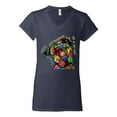 thumbnail image 3 of Dean Russo The Only Person Dog Lover Womenâ€™s Standard V-Neck Tee, Navy, Large, 3 of 6