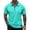 TurquoiseB&090226T, variant on Fabrcox Men Polo Shirts Short Sleeve Collared Quarter Zip Mens Golf Shirts Athletic Sports Big and Tall Shirts for Men with Pocket M