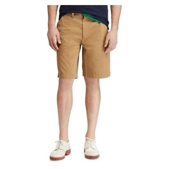 Ralph Lauren Polo Men's Relaxed Fit Cotton Twill 10 Chino Shorts, Ghurka, Sz 40