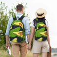 thumbnail image 6 of Balery Fresh Avocado Vintage Canvas Backpack for Men and Women - Large Capacity, Durable Travel Laptop Bag for School, Work, Hiking, and Outdoor Activities, 6 of 7