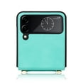 thumbnail image 4 of SaniMore for Samsung Galaxy Z Flip 4 (6.7" 2022) Phone Case, Retro PU Leather + Crossbody Lanyard, Shockproof Anti-fall Slim, Durable Wear-resistant Folding Shell for Galaxy Z Flip 4, Green, 4 of 8
