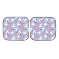 thumbnail image 5 of Lsque Cartoon Poodle Dog 2 PCS Windshield Sun Shade | CarFoldable Window Covers | Car Accessories Reflect UV for Universal Cars SUV Truck | Large, 5 of 7