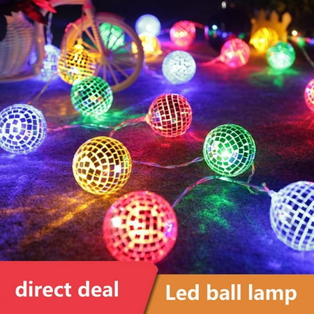 

String Light Mirror Surface Ball Light Decorative LED Lamp Pendant